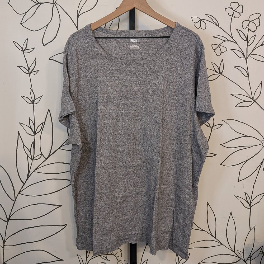 Duluth Gray Cotton Crew Neck Tee Shirt - 3x